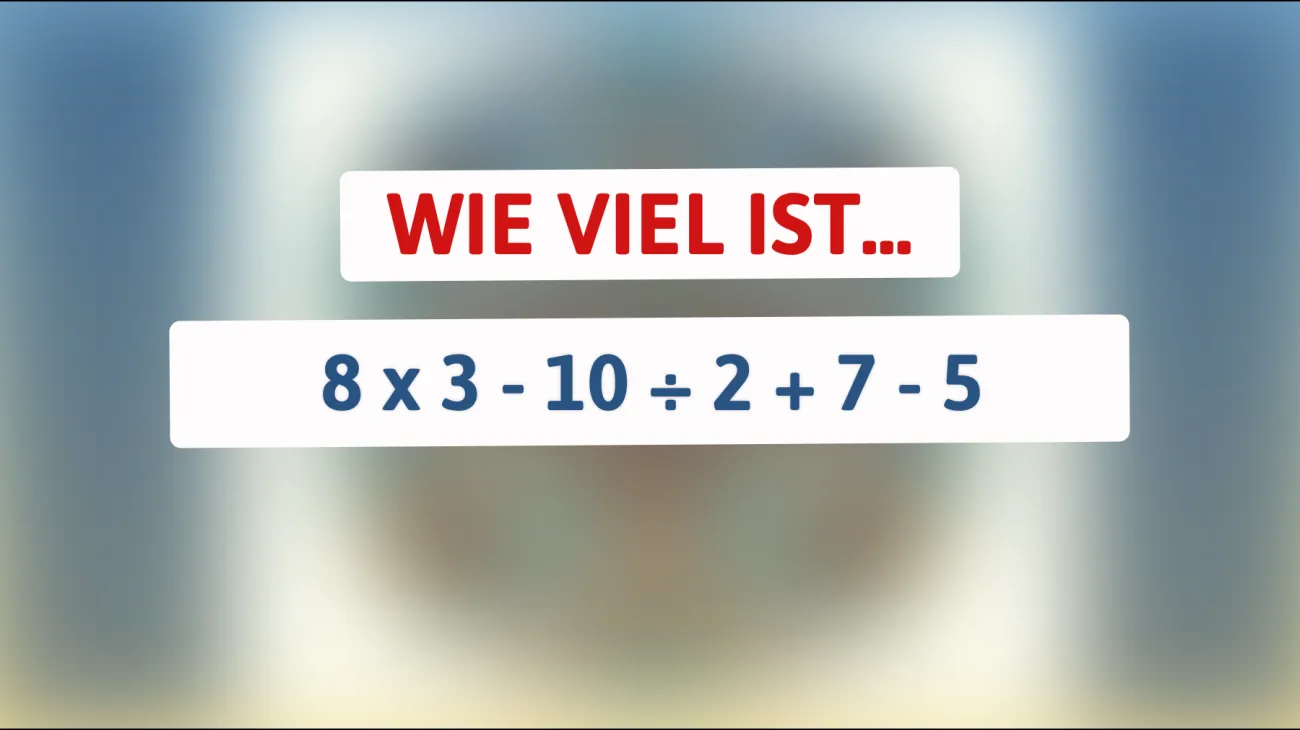 Nur für schlaue Köpfe: Kannst du dieses knifflige Rätsel knacken und die richtige Lösung finden?"