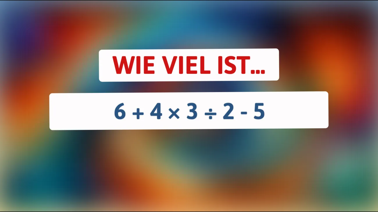 Bist du clever genug, um dieses mathematische Rätsel blitzschnell zu lösen?"