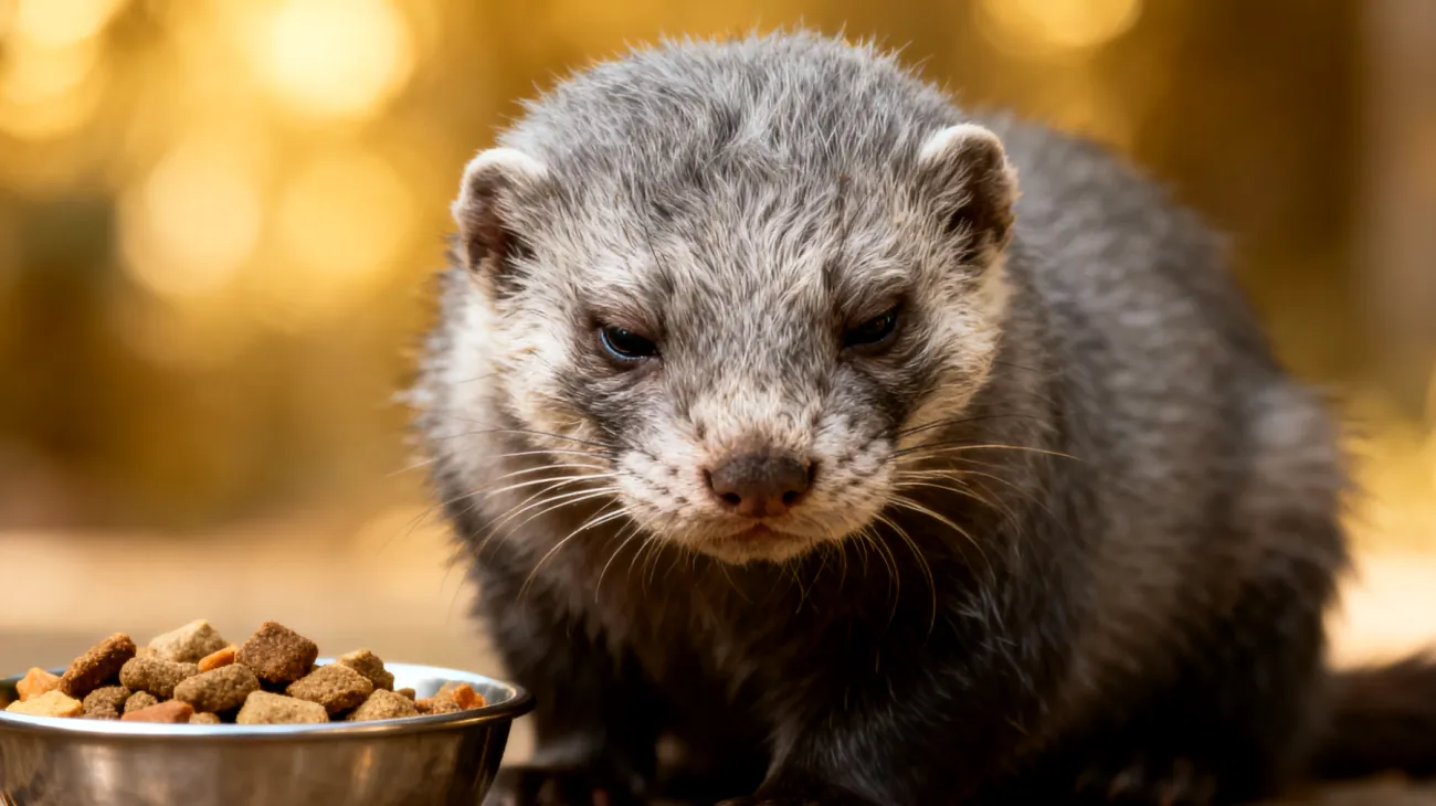 Ältere Frettchen haben oft einen veränderten Stoffwechsel und sind anfälliger für Insulinome und andere altersbedingte Erkrankungen, wodurch sie eine speziell angepasste, leicht verdauliche Ernährung mit reduziertem Fettgehalt und häufigeren, kleineren Mahlzeiten benötigen"