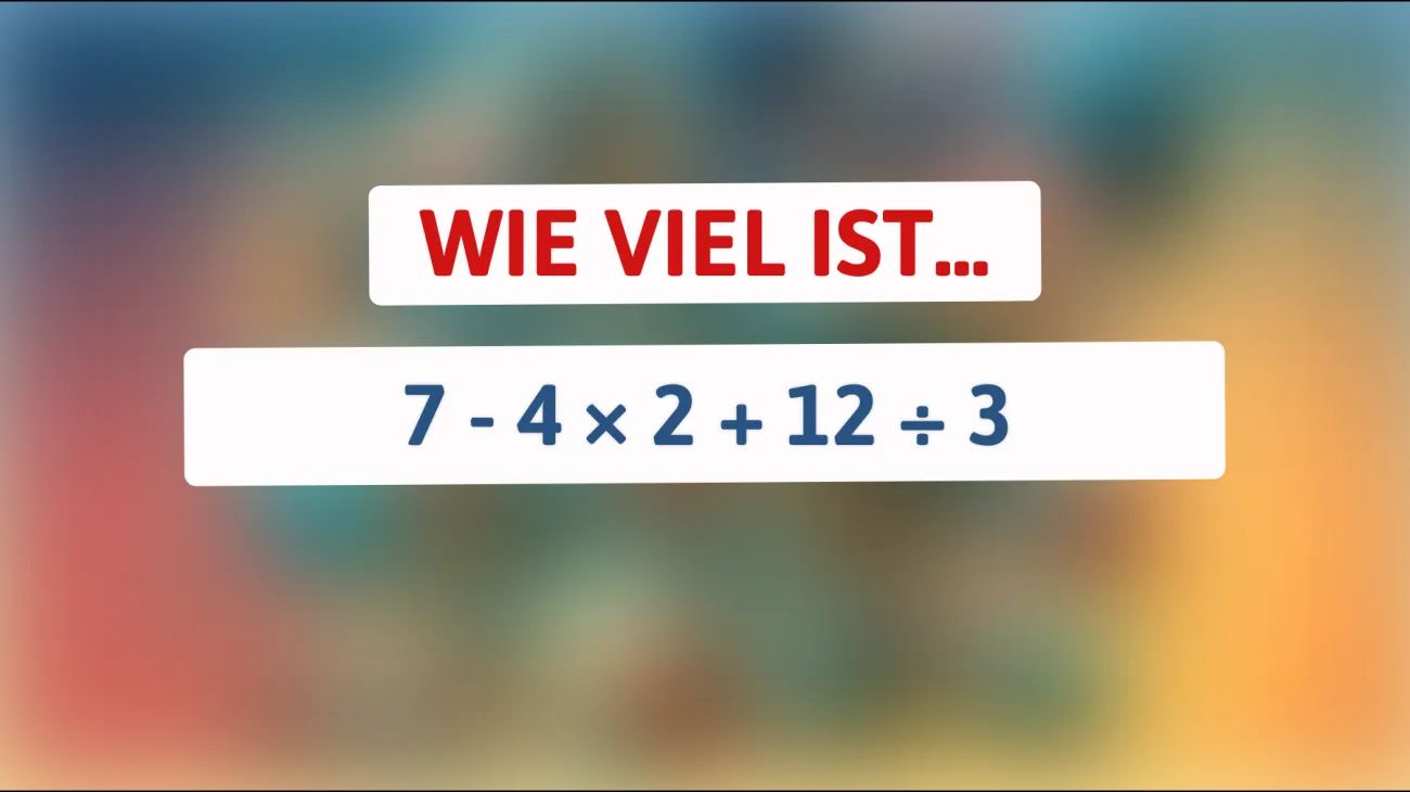 Nur 1 % der Menschen können dieses mathematische Rätsel lösen! Bist du dabei?"